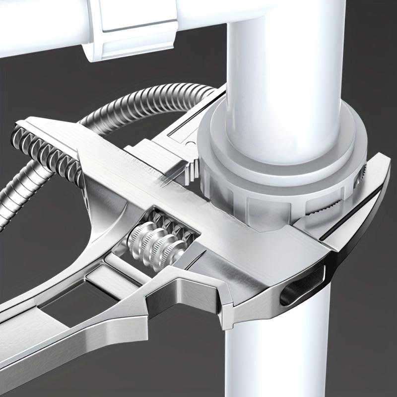 1 PZ Chiave Universale per Riparazione Bagno Attrezzi a Mano Pinza per Tubi ad Apertura Ampia Chiave per Dadi Chiave Inglese Regolabile Attrezzi per Riparazione Domestica Chiave Inglese