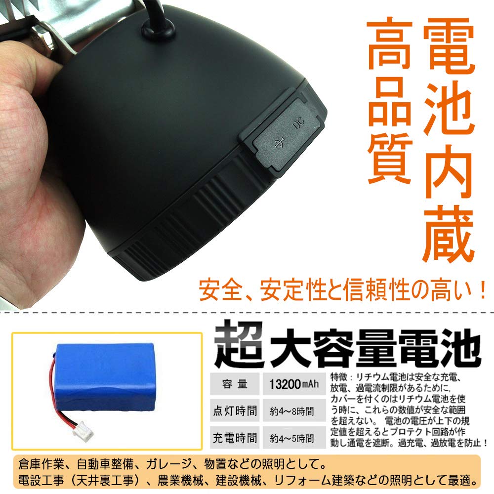 Good Goods Rechargeable LED Work IP65 Smartphone Ultra Outdoor Disaster Power Outage Preparedness YC-48K Light, Waterproof, Charging, Bright,