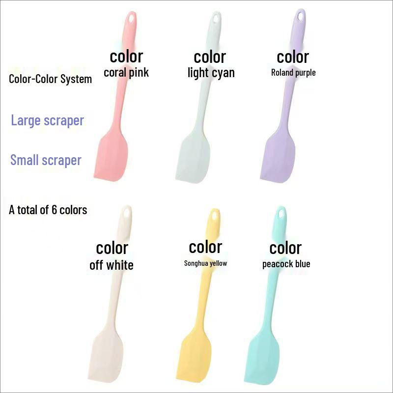 Набор силиконовых лопаток и шпателей для выпечки и десертов Small Scraper (Random Color)