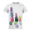 T-shirt Grafica a Blocchi Degradé da Ragazzo Stampa Digitale 3D Casual Elastica a Maniche Corte per Attività Estive all'Aperto Abbigliamento per Bambino