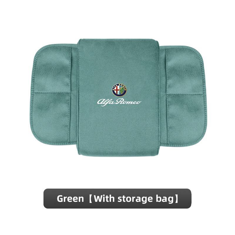 Car Stickers For Alfa Romeo Suede Car Armrest Box Pad Auto Armrest Mat High-end Accessorie For Alfa Romeo 4C 159 166 Spider Giul