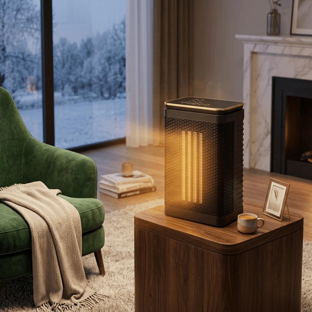 Fast Heating Electric Heater Oscillation Function PTC Heater Cold Days Space Heater Desktop Use