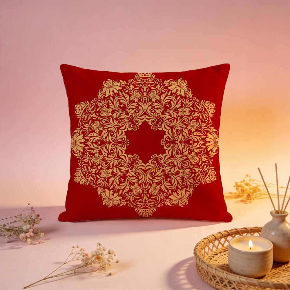 Classic European Vintage Motif Cushion Cover Comfortable Durable Pillow Cover MultiScene for Home Office Car Sofa