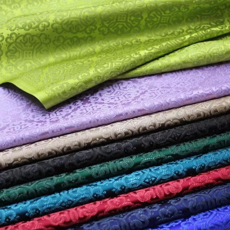 100x75cm Chinese Style Jacquard Brocade Silk Fabric for Diy Cheongsam Hanfu Children's Clothing Robe Ethnic Clothing Cloth