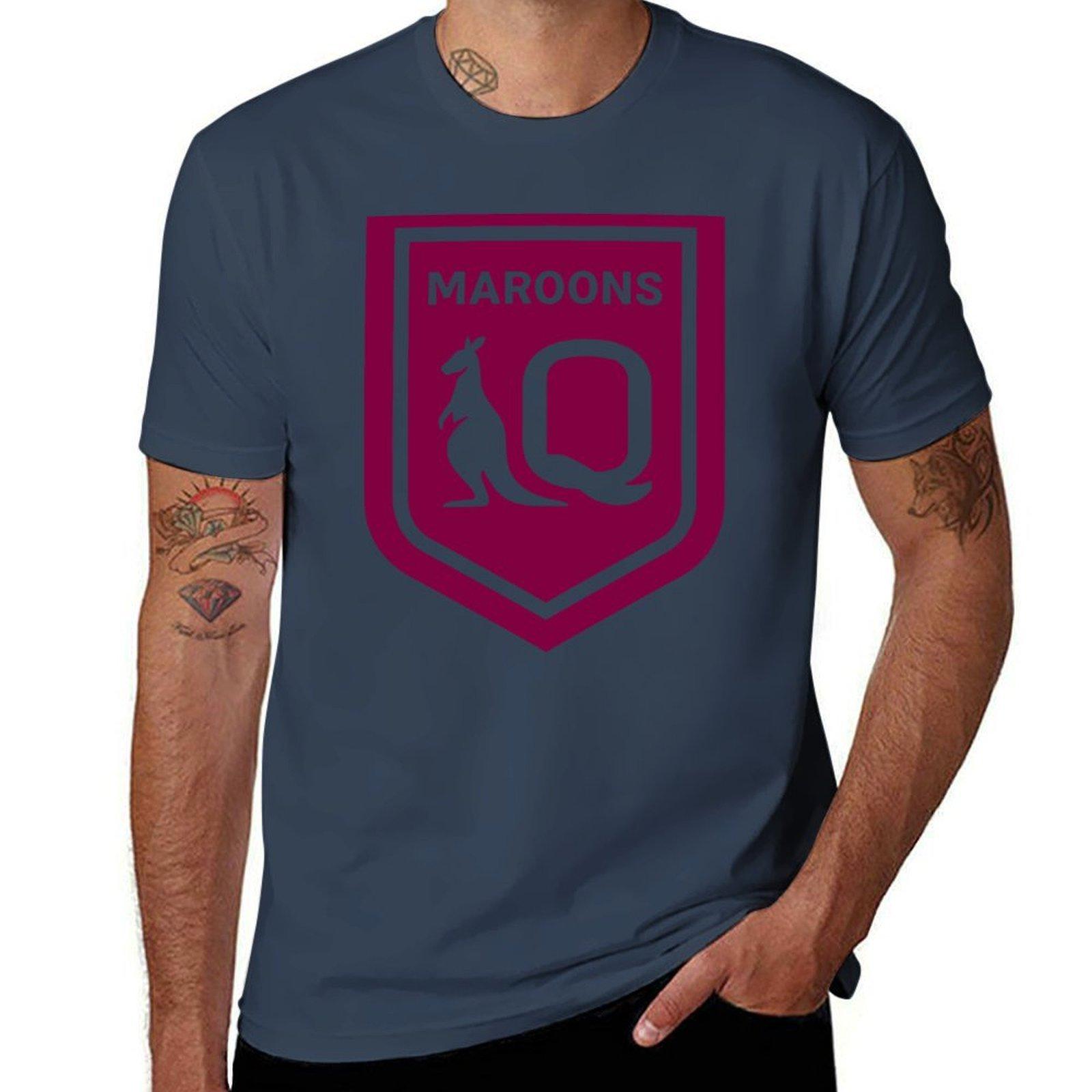 Maroons Old TShirt Heavy Duty Casual Work Tee S