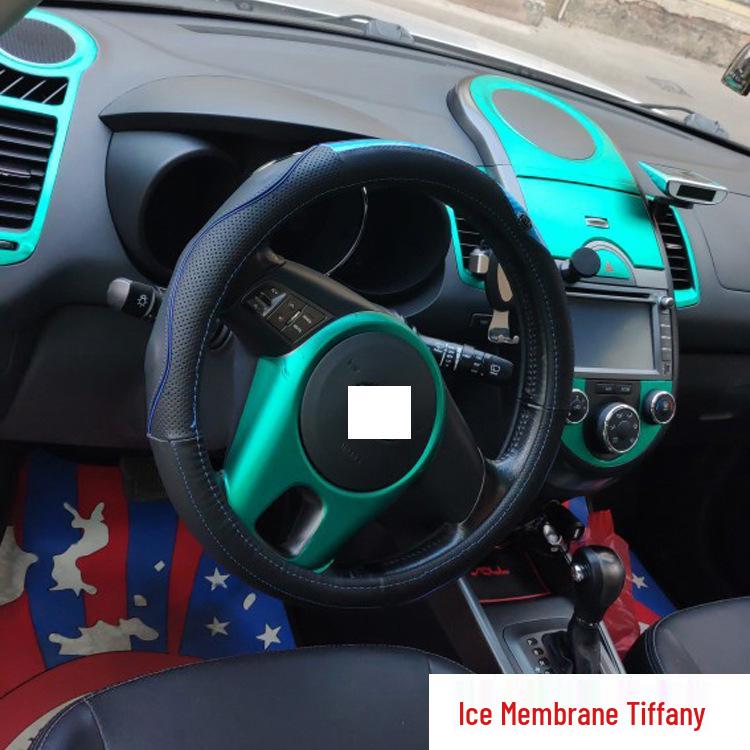 Kia Soul Interior Carbon Fiber Console Protection Stickers