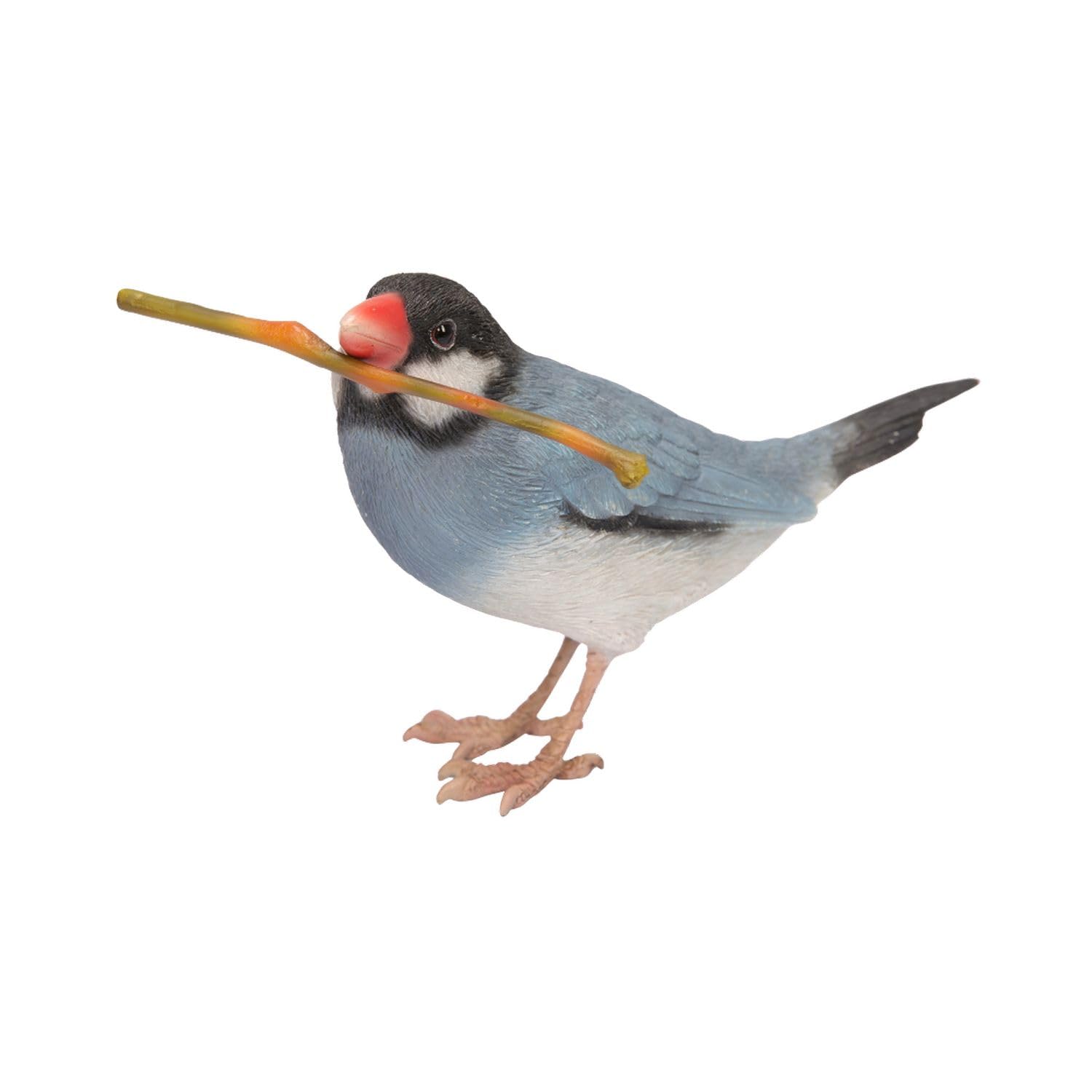 a Java sparrow holding a tree branch Woobia, (H15068-2)