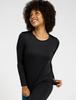 Warm Winter Underwear Set Medium Weight and Bottom Size (Lapasa) Innerwear, Wear, Women's Fleece-Lined [2-1. Black, (Top Set), S]