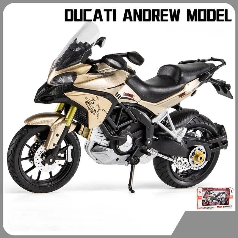 

1/12 Ducati MTS Enduro литой мотоцикл модель игрушечный автомобиль коллекция автобайк амортизатор внедорожный автоцикл игрушки автомобиль золотой
