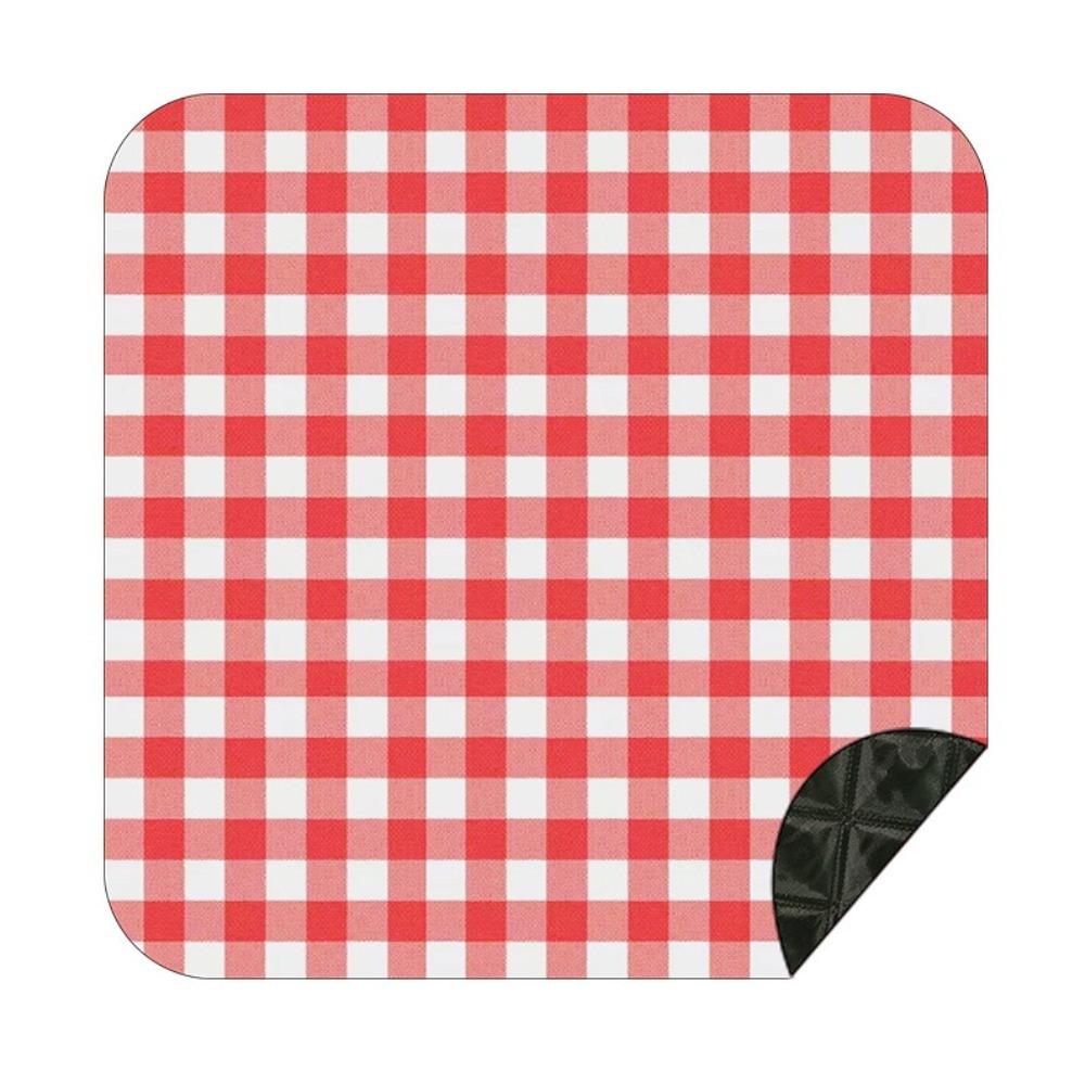 

Gingham Checkered Picnic Blanket Waterproof Outdoor Camping Mat Foldable Travel Beach Cloth Camping Equipment 150x200cm красный