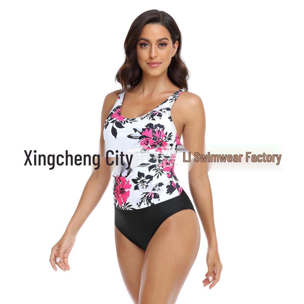 2023 Plus Size Solid Color Tummy Control Triangle One-Piece Swimsuit - Sexy Backless Fashion Bikini