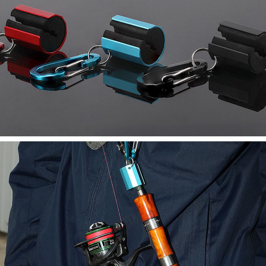 Fishing Rod Clamp Lightweight Hanging Holder Rods Clip Hanger Strong Organizer Pole Clamps Gear Assistant Tying
