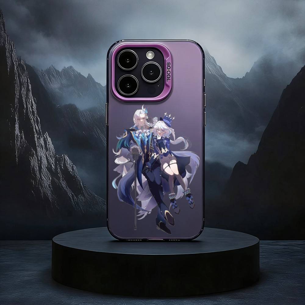 Neuvillette Genshin Impact Black Candy silver phone case Phone Case For iPhone17,16,15,14,13,12,11 Plus,Pro Max