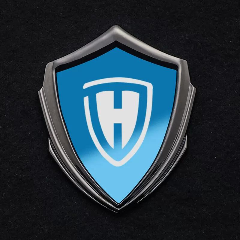 Haojin all-metal sun-resistant and non-fading electric motorcycle 3D three-dimensional car sticker modified decorative sticker body side logo badge