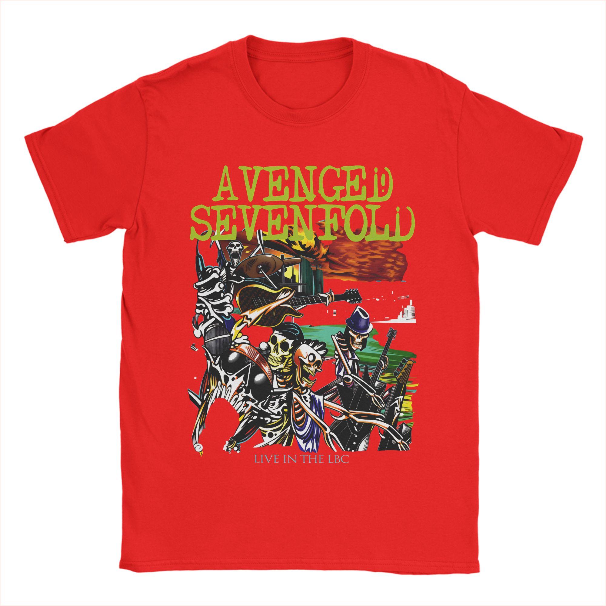 Avenged Sevenfold Band Nightmare  TShirt Summer Unisex Pure Cotton ONeck Oversized Tees Short Sleeve Awesome Tshirt S