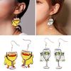 Unique Duck Dangle Earrings Fashionable Alloy Jewelry Duck Ear Pendants Perfect for Birthday and Theme Parties