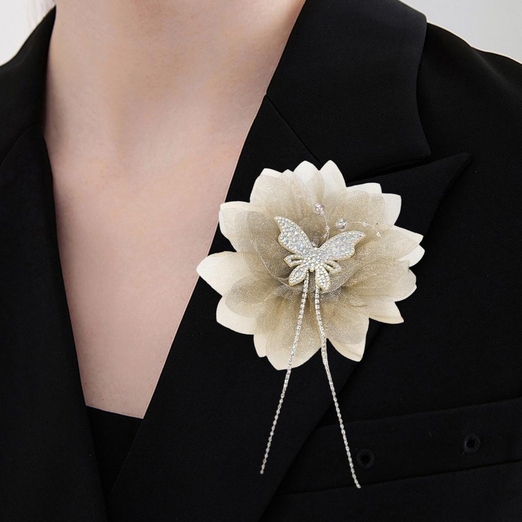 Crystal Flower Artistic Applique for Hair Clip Clothes Hat Sewing Brooch DIY Scarf Wedding Dress Decors Accessories