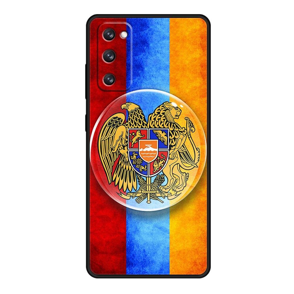 For Samsung Galaxy S20 FE 2022 S10e S22 Ultra 5G S21 Plus S8 S10 S9 S7 Armenia Armenians Flag Silicon Coque