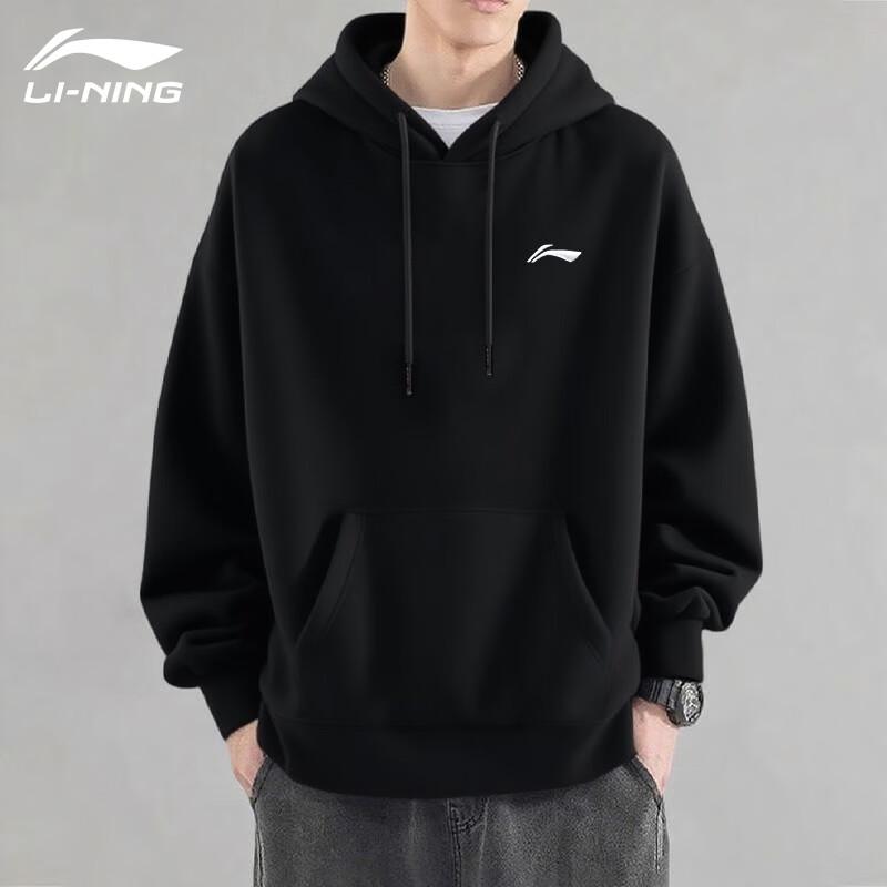 

Li-Ning Men s Autumn/Winter Hooded Sport Pullover 3XL