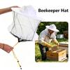 Beekeeping Hat Beekeeper Hat Professional Bee Suit Head Protection Breathable Beekeeper Helmet for Hive Inspection YFPS01