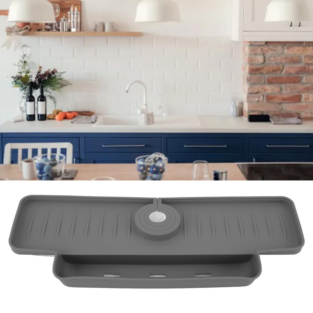 Faucet   Proof Draining Rack Silicone Foldable Faucet Handle Drip Catcher Tray Drainer Shelf Basket for Kitchen