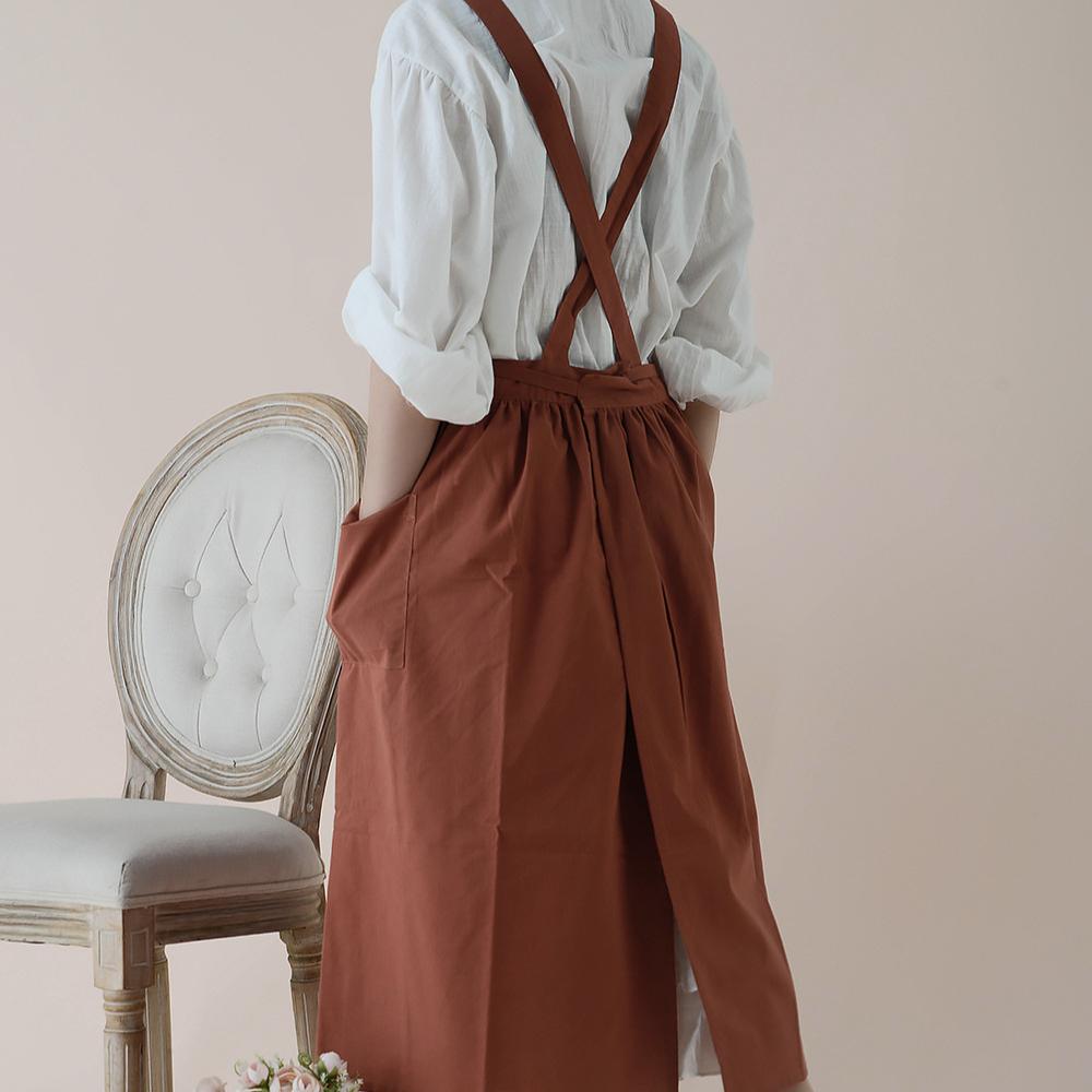 Waterproof Restaurant Stylish Design ApronFlorist Apron Cotton Gardening Coffee Shops Kitchen Apron for Baking Cooking  BBQ & Grill Cleaning