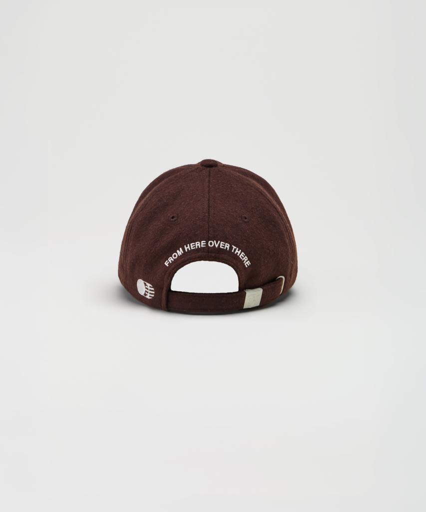 Teulaepighamoni Wool Blend Th Applique Logo Deep-Fit Ballcap_Brown