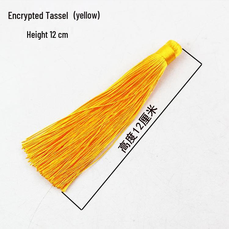 Small Unfinished Chinese Knot with Tassel and Butterfly Pendant – Handcrafted Decorative Knot