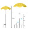 Plant Sunshade Cover Plant Umbrella Garden Sun Shade Covers UPF50+ UV Protection Adjustable Canopy Reusable Foldable Cover