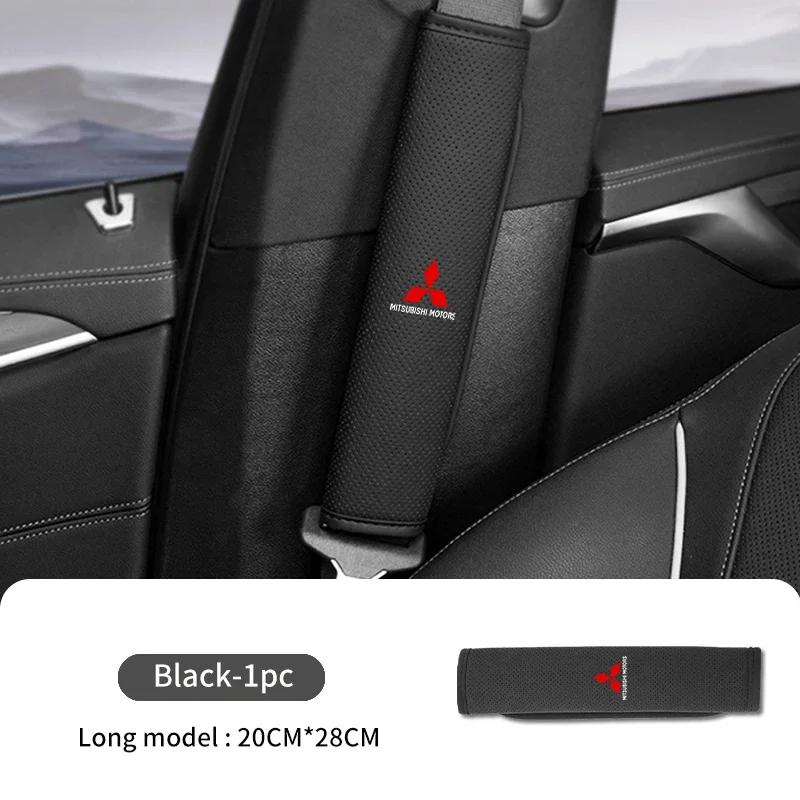 Car Safety Belt Cover Adjustable Shoulder Strap Protector Pad For Mitsubishi Outlander Lancer L200 ASX Pajero Grandis Eclipse