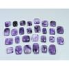 345Cts.Natural Amethyst Lace Agate Octagon Cabochon Loose Gemstone 28Pcs Lot C-808