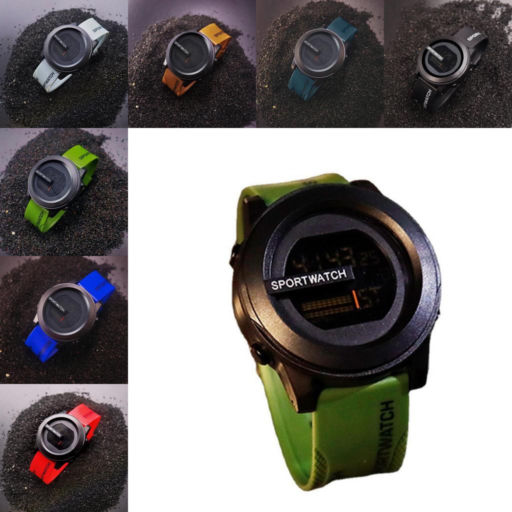 Fashion Outdoor Led Digital Watch For Men With Sport Chronograph And Silicone Band