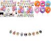 Premium Cat Party Supplies 12 Inch Latex Balloons Cute Cake Inserts And Colorful Banners Included Characters)