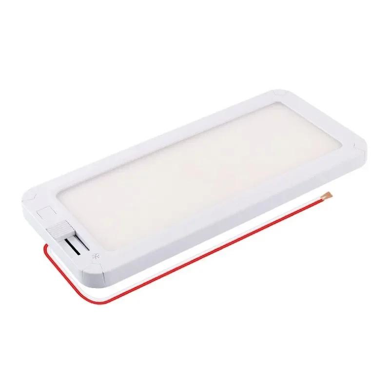 96-LED 3-Color Dimmable Ceiling Dome Light - 12V-30V for RV/Truck/Motorhome/Caravan