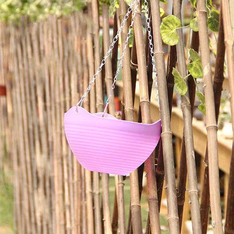 Závěsný květináč na orchideje s řetězem PP plastový závěsný koš květináč závěsný nástěnný zelený květináč se sukulentním květináčem