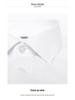 Men's Slim Fit Long Sleeve Modal Tencel Wool Shirt - Iron-Free, Machine Washable, Solid Color, Business Attire.