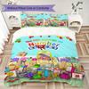 Biancheria da letto con motivo del cartone animato Numberblocks, Set piumone Copripiumone Federa Regalo di Compleanno per la Casa (1*copripiumino+2*federe,senza imbottitura)XSJT0917482