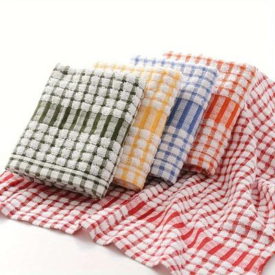 Big Kitchen Cleaning Cloths Towels Large Plaid Absorbent Reusable Dish Towels In Multipurpose Napkins Table And Outdoor Use