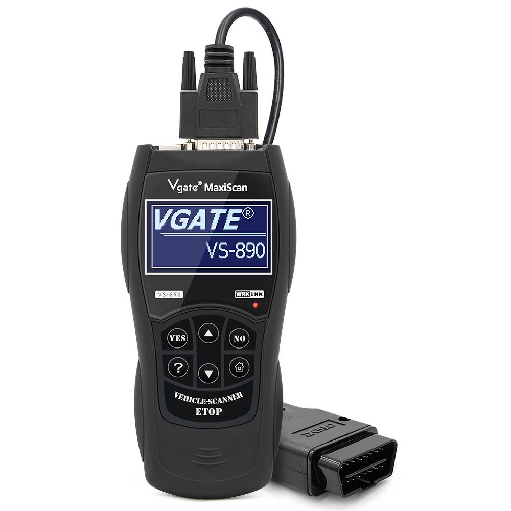 

Vgate VS890 OBD2 Scanner Support ISO15031 SAE J1979 Code Reader Diagnostic Tool Live Data Read Clear Fault Code VS890