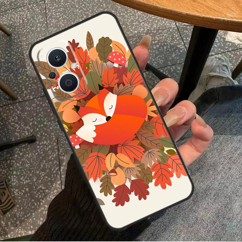 

Autumn Leaves Fall Fox For OPPO Reno 11F 12F 13F 14F 8T 10 11 12 13 14 Pro 8 7 Lite OPPO Find X8 X6 X5 X9 Pro Case OPPO Reno12 Pro