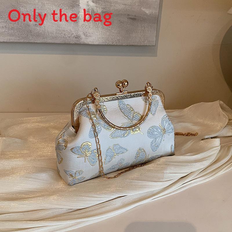 New Chinese Style Embroidered Butterfly Chain Shoulder Bag For Daily Use
