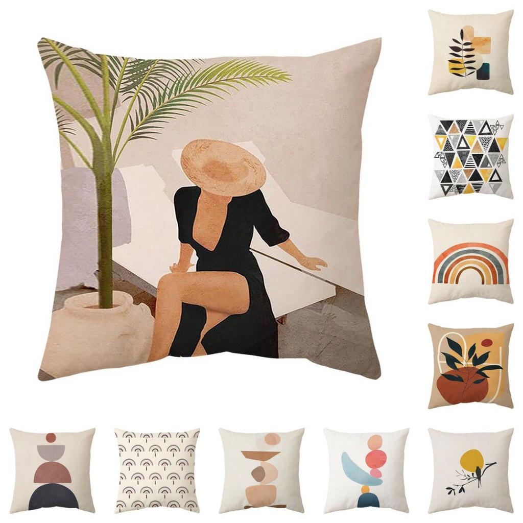 Nordic Style New Abstract Printing Pillow Cover For Modern Living Room Decor