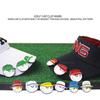 Clip per cappello da golf Segnalini da golf Magnetici staccabili Lega di zinco Antiruggine Etichette per palline Regali per cintura tasca