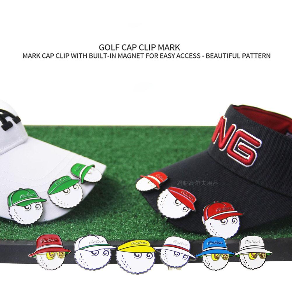 Clip per cappello da golf Segnalini da golf Magnetici staccabili Lega di zinco Antiruggine Etichette per palline Regali per cintura tasca