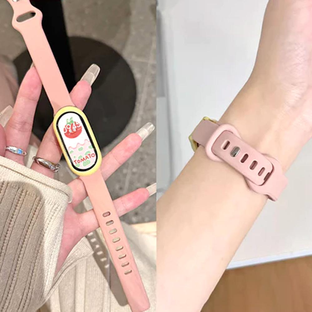 2 Pcs Strap for Xiaomi Mi Band 10 9 8 NFC Accessories Sport Silicone Bracelet Smartwatch Wristband Pulseira Correa Mi Band 8 9