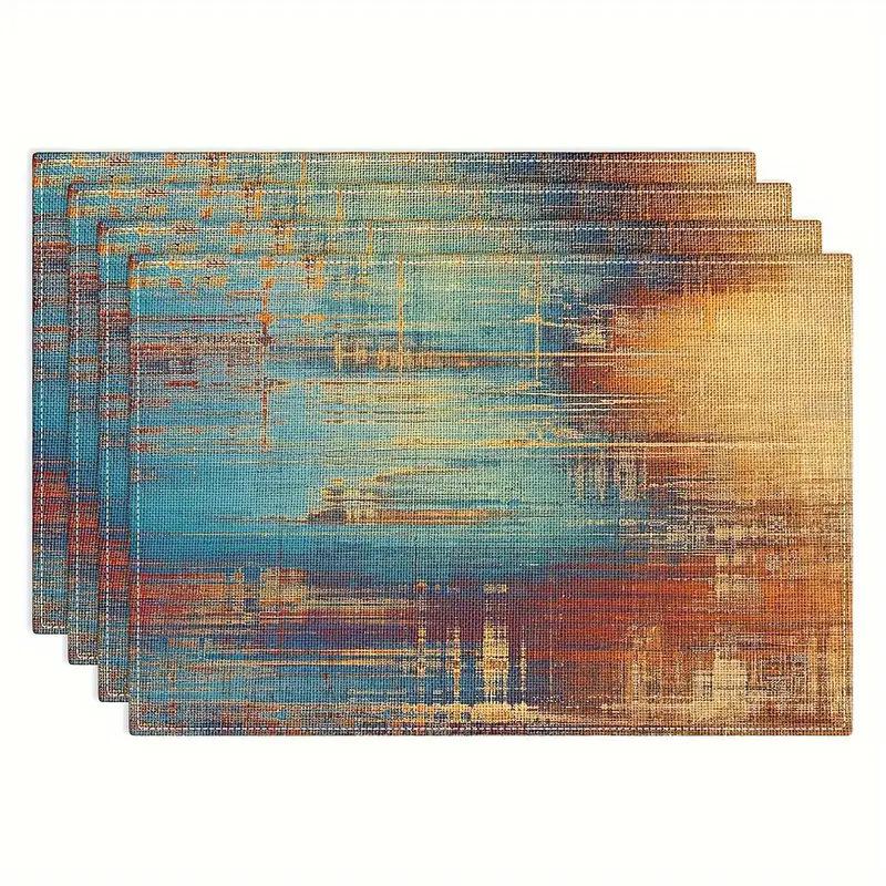 Classic Collection Linen Placemat for Dining Table - Heat Insulation Pad for Living Room and Restaurant Decor