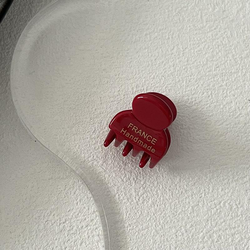Korean Style Mini Wine Red Duckbill Hair Clip