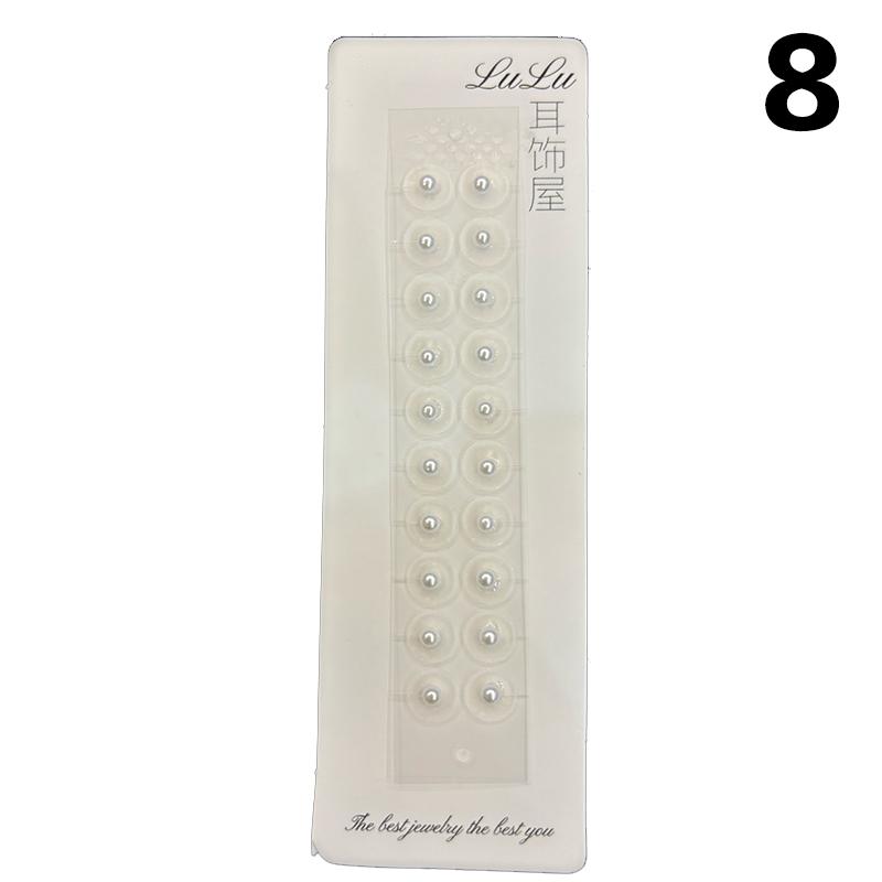 Fashion Bowknot Colorful Rhinestone Pearls Ear Point Stickers Ear Pressure Stick Acupuncture Auricular Ear Stickers Massage