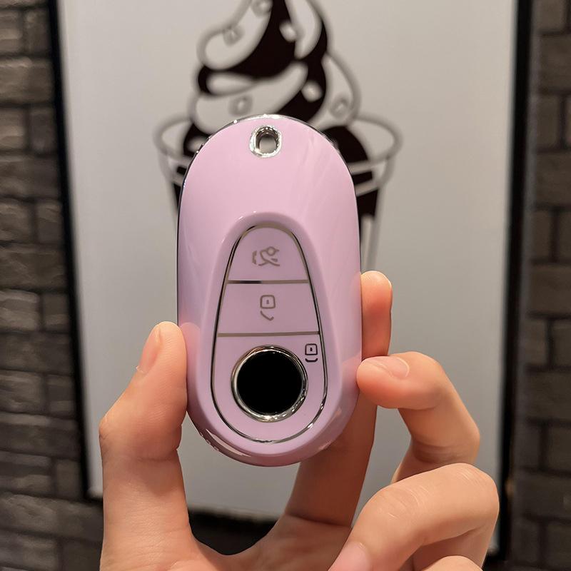 TPU Car Remote Key Case Cover Shell Fob For Mercedes Benz C S Class W206 W223 S350 C260 C300 S400 S450 S500 Protector Keyless Accessories