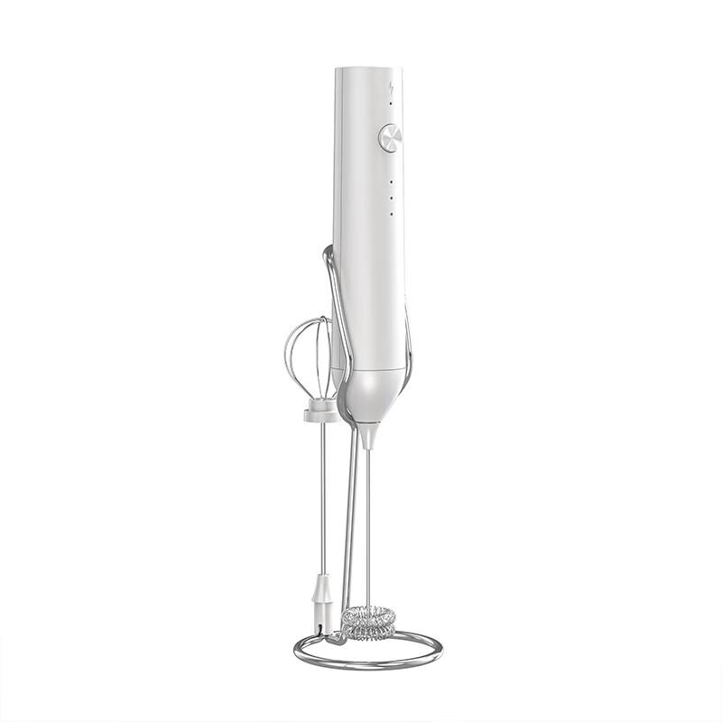CLITON Electric Milk Frother, Coffee Foam Maker, Rechargeable, Milk Frother with Stand, Handheld Mini Mixer, USB-C